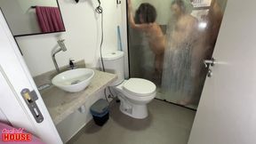 A Horny Older Woman Having Sex with Two Men That Her Cuckolded, Husband Brought Home