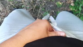 Three girlfriends in a swimsuit, shorts and jeans masturbate outdoors - Lesbian Illusion Girls