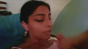 HIJABI South Asian Persian SLUT Gives BLOWJOB and Gets CUMSHOT From BWC Big White Cock