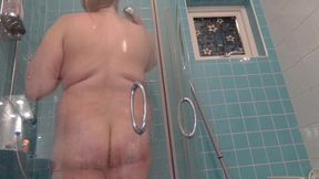 Thick Trans Girl's Big Titties Bounce as Girlcock Gushes Wild