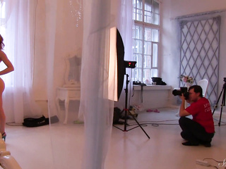 ”Green Eyed Blonde Romantic Teen Poses in the Nude”