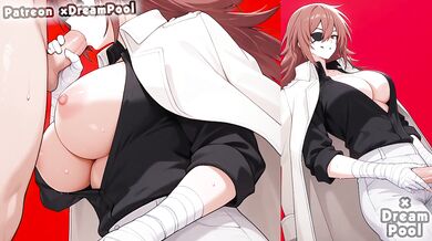 Big tits deepthroat cumshot in Mission Yozakura hentai