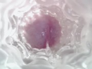 Sweet creampie in vagina. Super internal camera