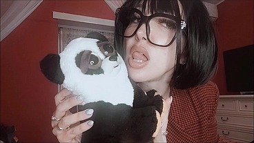 Chantal Channel and her bad puppy