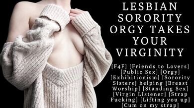 Femdom ASMR shatters your virginity sorority sisters take control