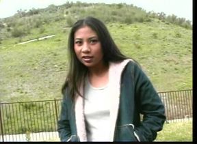 Outdoor fuck with Asian chick