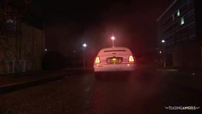 Luxury Limousine Adventures: Seductive Brunette MILF and Her Wild Night with Stunning Companions