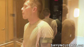 ”Damian Rose kneels down & worships Jax Thirio fat meat”