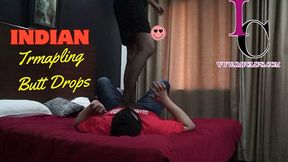 Stomping Butt Dropping and Face Sitting In Sexy Stockings