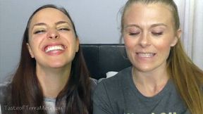 Mouth Comparison - Karly Salinas & Kitty Quinn - 720 MP4 HD