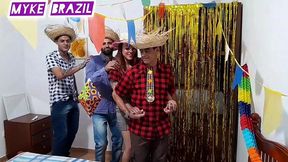 orgia tipica brasileira arraial de sao joao 2024 com nicole romanoff