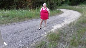 Peeing in my panties outside