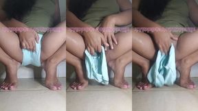 asian filipina slut squirting uncontrollably on panties sold to fan