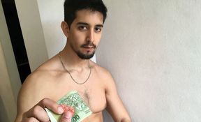 Hot Amateur Stud Latino Boy Paid Cash To Fuck Stranger