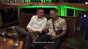 Petite Colombian blonde babe fucks her boss outdoors and gets cum in her mouth! Naty Delgado