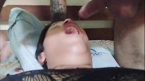 I sucked the young guy's ass and then he came in my mouth