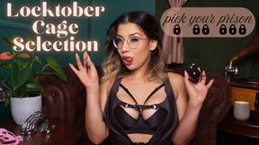 Locktober Chastity Cage Selection: Pick Your Prison