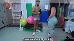 follando en el gym con esta preciosa latian de culo impresionante me corro en su cono