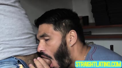 Cleaning bearded dude Davids hairy ass using my delicious dick