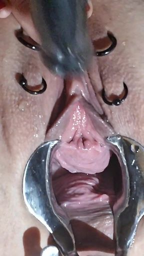 Sklavins Stretches Her Pisshole Further and Further for Her Master! Part 3