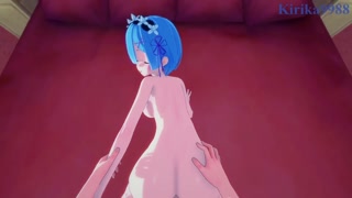 Rem and I have intense sex in the bedroom. - Re:Zero POV Hentai