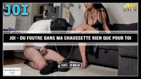 JOI - Du foutre dans ma chaussette rien que pour toi 4K