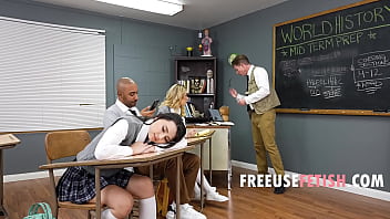 Dreaming Student&#039_s Threeway Free Use Fantasy