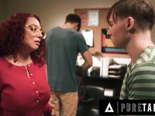 PURE TABOO Devastated Teacher Kiki D'Aire SPITROASTED By Cunning Students To Not Have Affair Bare