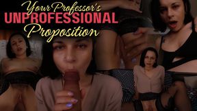 Your Professor’s Unprofessional Proposition – she invited you over to discuss your grade, but what she really wants is for you to breed her