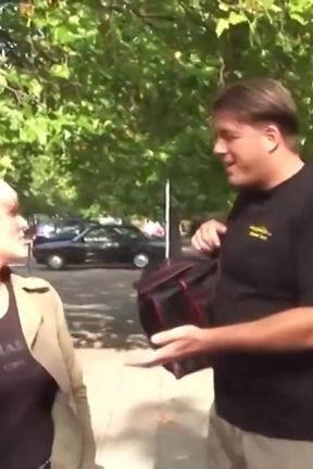 Blonde MILF Picked up on a Bus Station for Sex in Park
