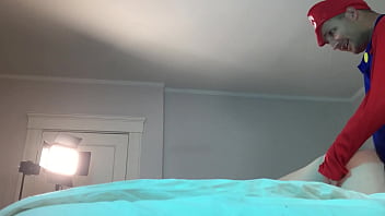 Mario Fucks Trans in Chastity