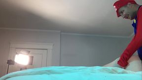 Mario Fucks Trans in Chastity