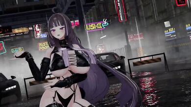 KPop elf gets bukkaked by MMD freaks in sinful anime gangbang