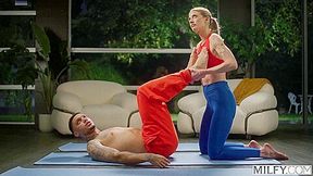 Barbie Feels - Fit Yoga Milf Rides College Cock