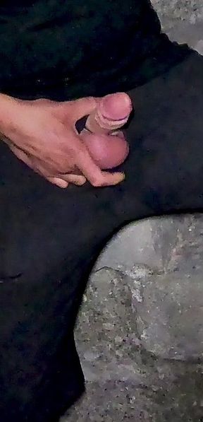 Cum bucket in a church stairs.