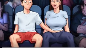 Sis and I have fun in cinema hall, feeling her pussy in summertime saga