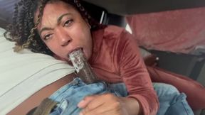 Slide into his cab and ride him hard like a pro street chick does