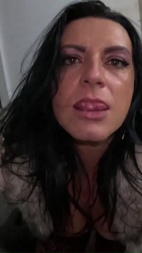 Red Boots, White Fur Tease  Passion at the Door 310- preview   Clip 1