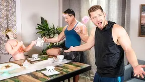 Muscle Gods Collide: Johnny Donovan Reese Ride Out Hard Anal Action – 18+