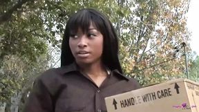 Her Boytoy′s Girlfriend G-String Goes Wild on Cockride