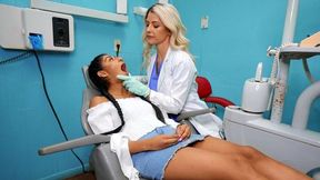 Dental mom decides to give cute patient free XXX pleasure in the office