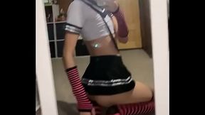 Femboy ense&ntilde_ando el culo con tanguita