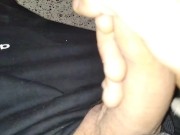 🚫🔞Horny Man Jerk Off and Cum in Neighbors Building, Nice Big Uncut Fat Cock Cumming