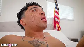 Tatted Private Flips Fucks Newbie Latino Recruit With Amone Bane And Andrew Miller