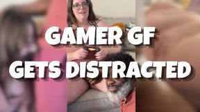 Distracting Gamer Girlfriend To Fuck Her BBW Pussy
