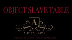 OBJECT SLAVE TABLE Slave is used as a table Sklave wird als Tisch benutzt LADY AMRAPALI Mistress - Herrin - Dominatrix - Femdom BDSM - Lack - Latex - High Heels