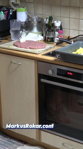 Finally Lift Her Skirt and Fuck My Stepmom in Kitchen