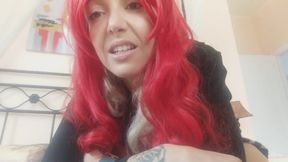 Lavinia the Italian redhead mistress, talks to her worm