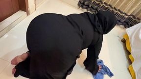 The Hot Muslim Maid Can Do Anything, now she want anal Fuck From House Owner. Because She Stuck Under Bed &amp; Open Her Big Ass