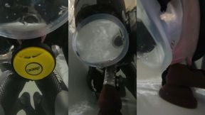 Underwater blowjob with regulator and C4 Carbon wetsuit